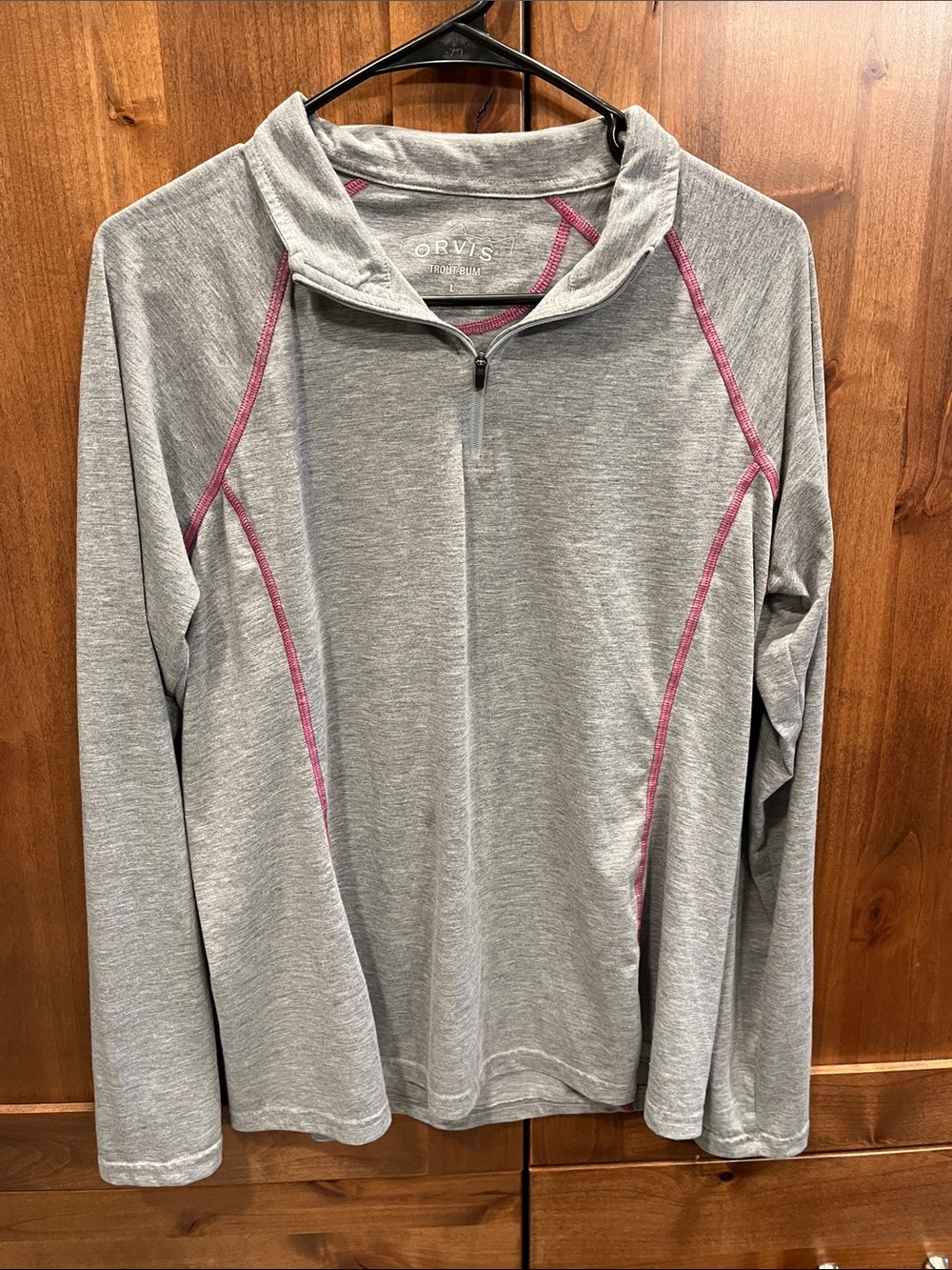 Orvis Gray Zip-Up Pullover
